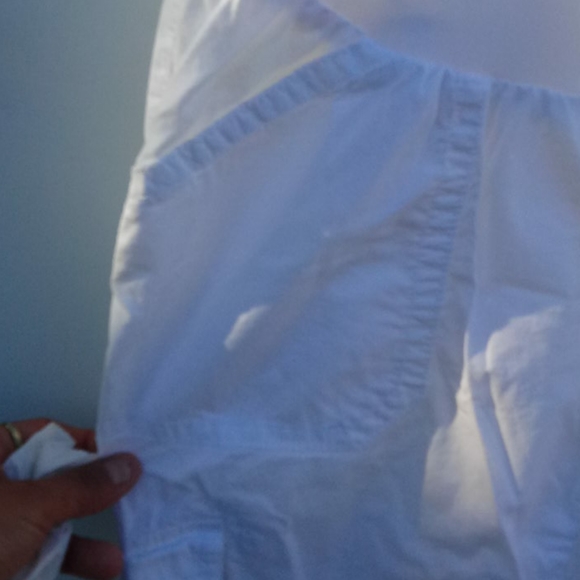 White Maternity Motherhood Capri Pant Summer Small - Picture 7 of 12